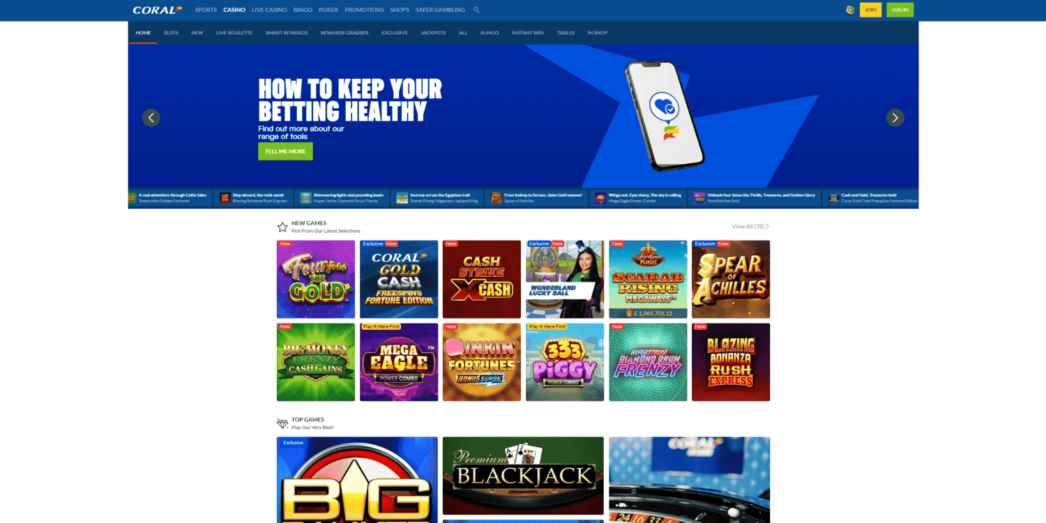 Coral Casino in UK